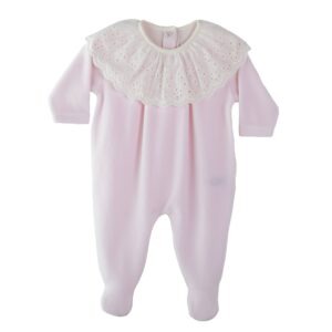 Babygrow com bordado inglês