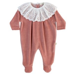 Babygrow com bordado inglês